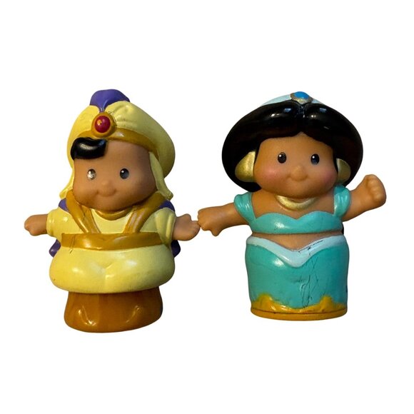 Little People Aladdin & Jasmine Disney Figures By Fisher-Price - Picture 1 of 4